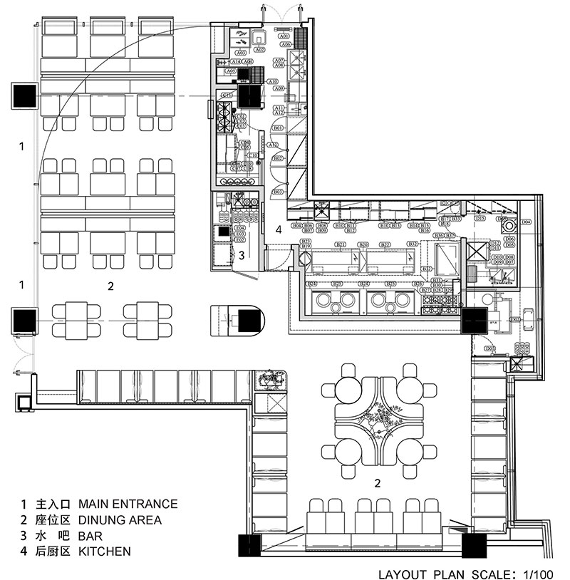 餐厅户型图