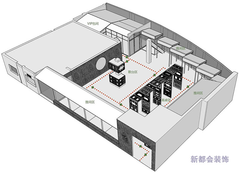 餐厅户型图