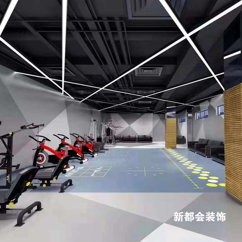 1000㎡健身中心装修效果
