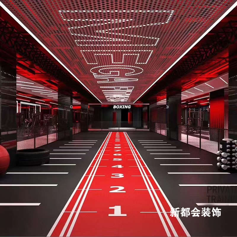 1000㎡健身中心装修效果