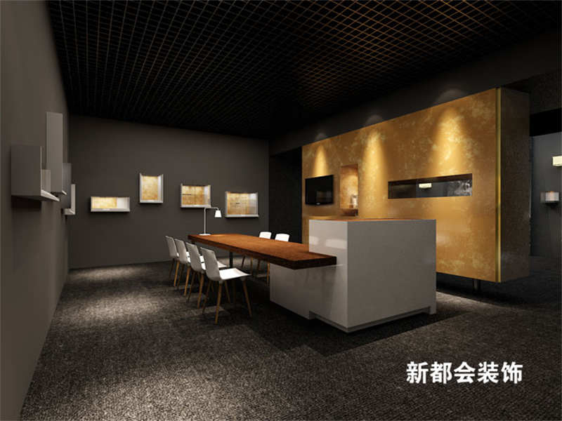 古董拍卖展会展厅装修设计