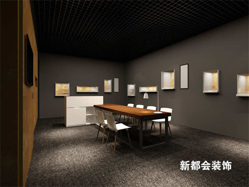 古董拍卖展会展厅装修设计
