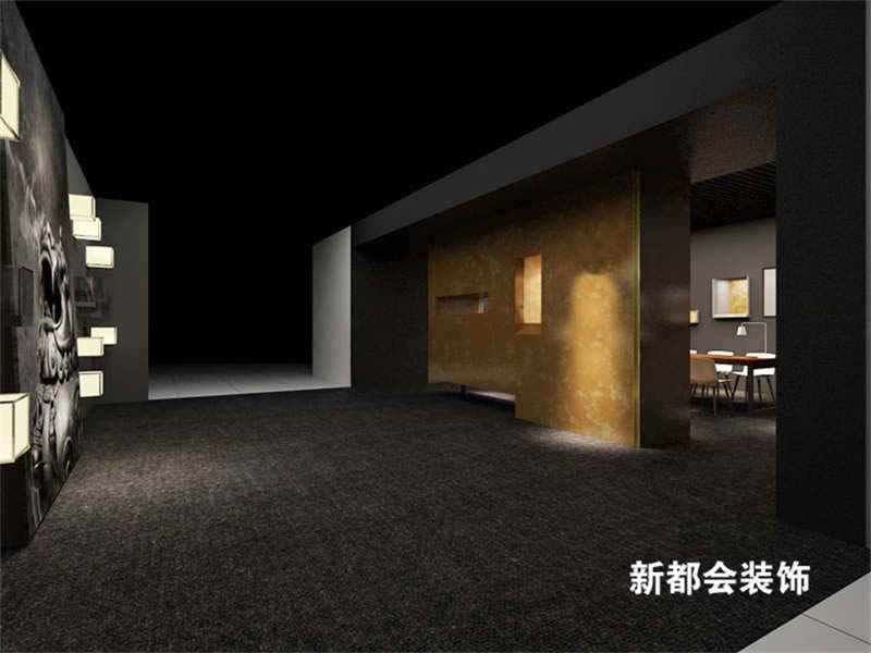 古董拍卖展会展厅装修设计