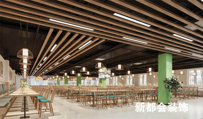 300㎡传统中式餐厅装修设计